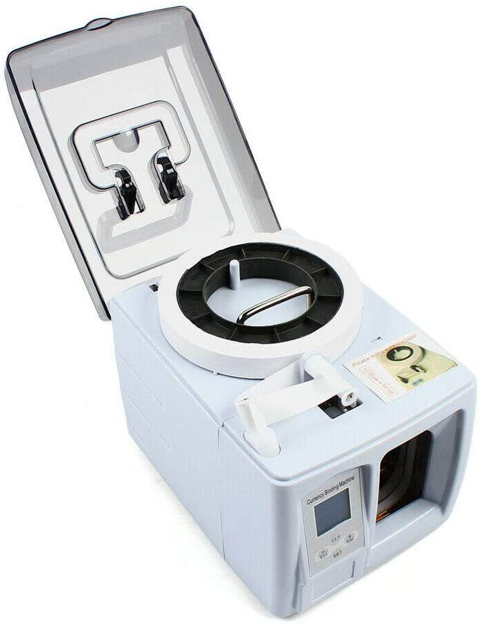 LOYALHEARTDY Automatic Money Bundle Machine Cash Money Currency Strapping Machine Currency Strapper Bank Cash Packer Package Machine 110V