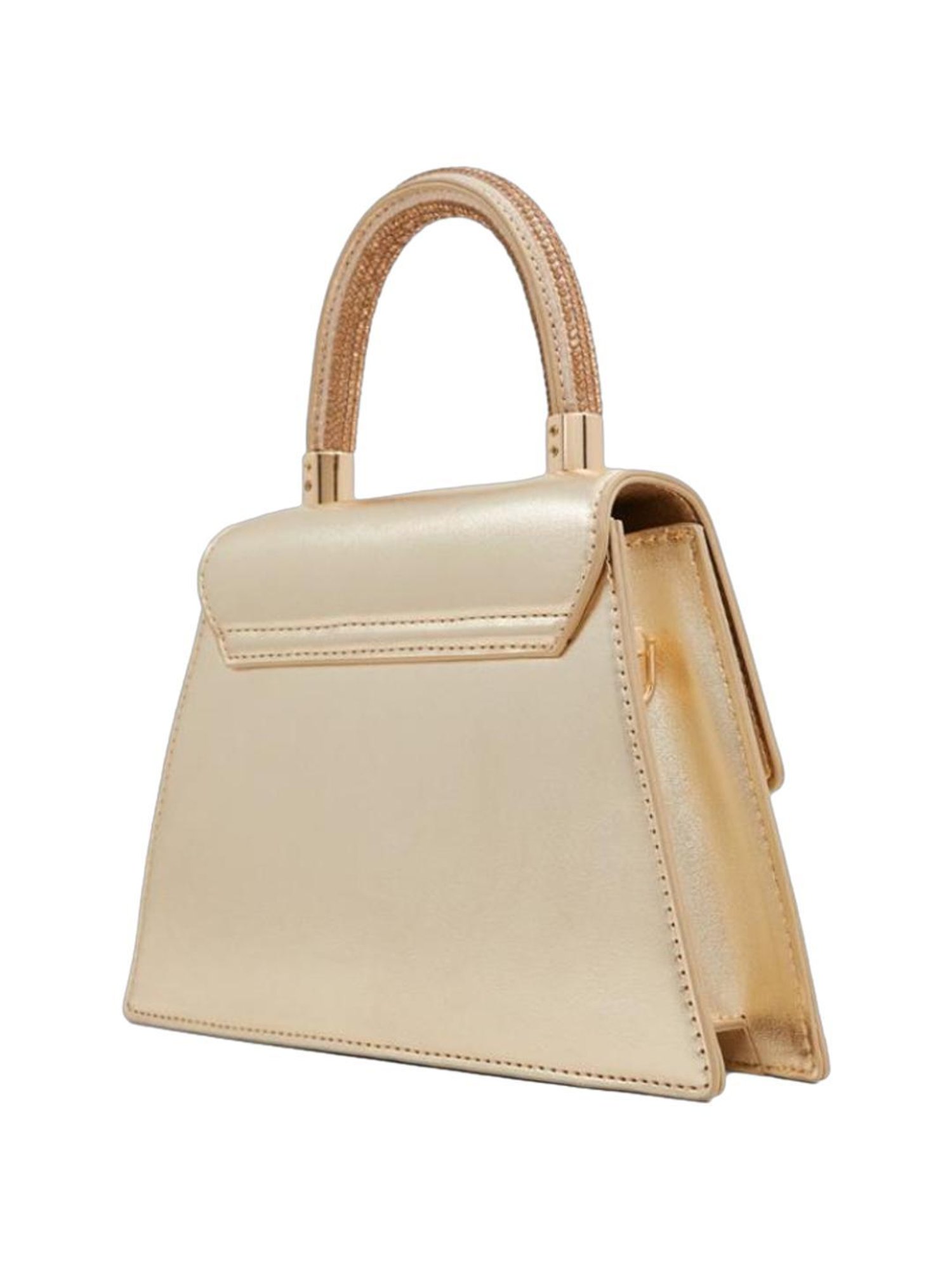 Call It Spring Golden Solid Handbag