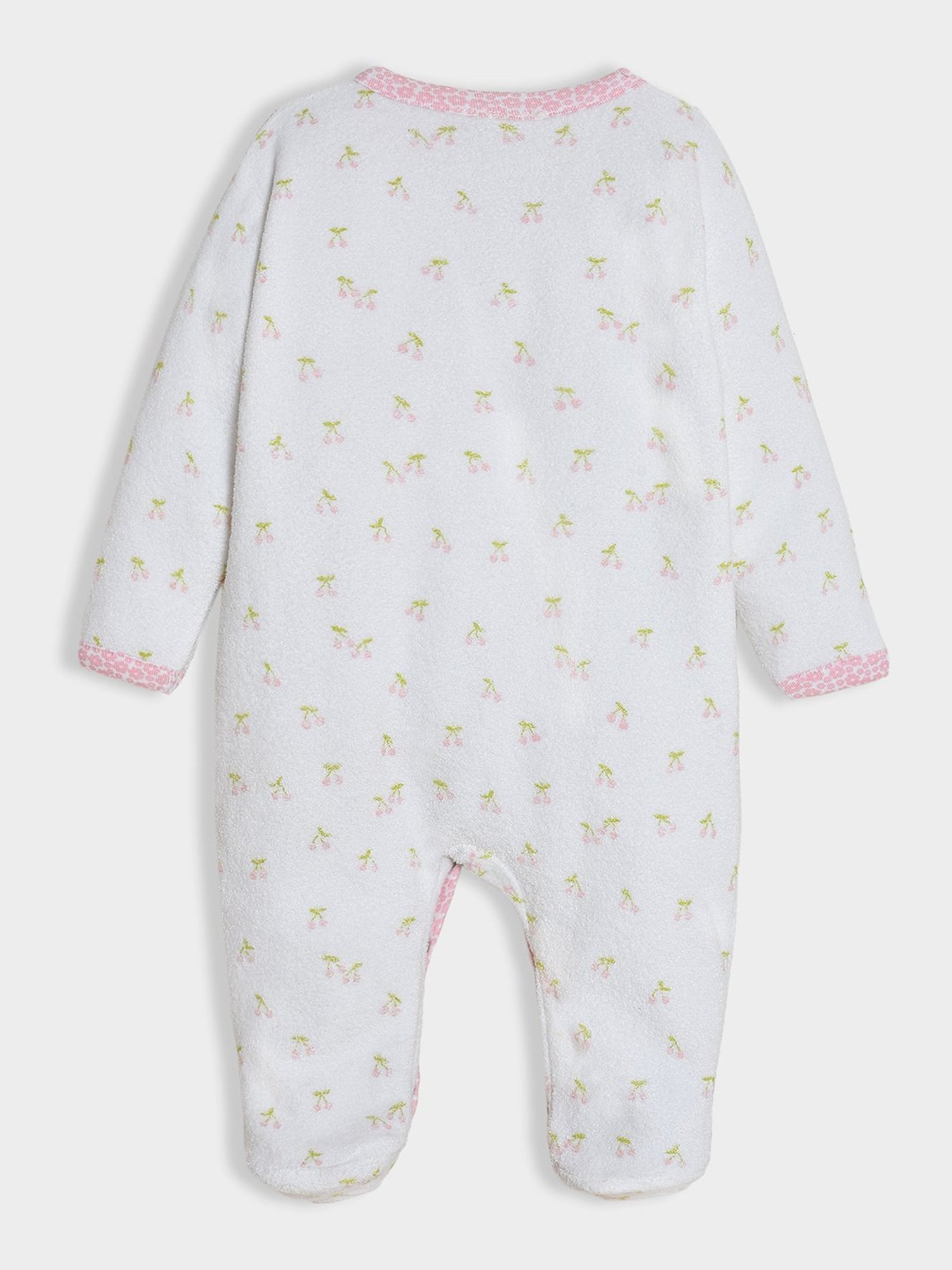 Ed-a-Mamma Baby Pink & White Printed Bodysuit (Pack Of 2)