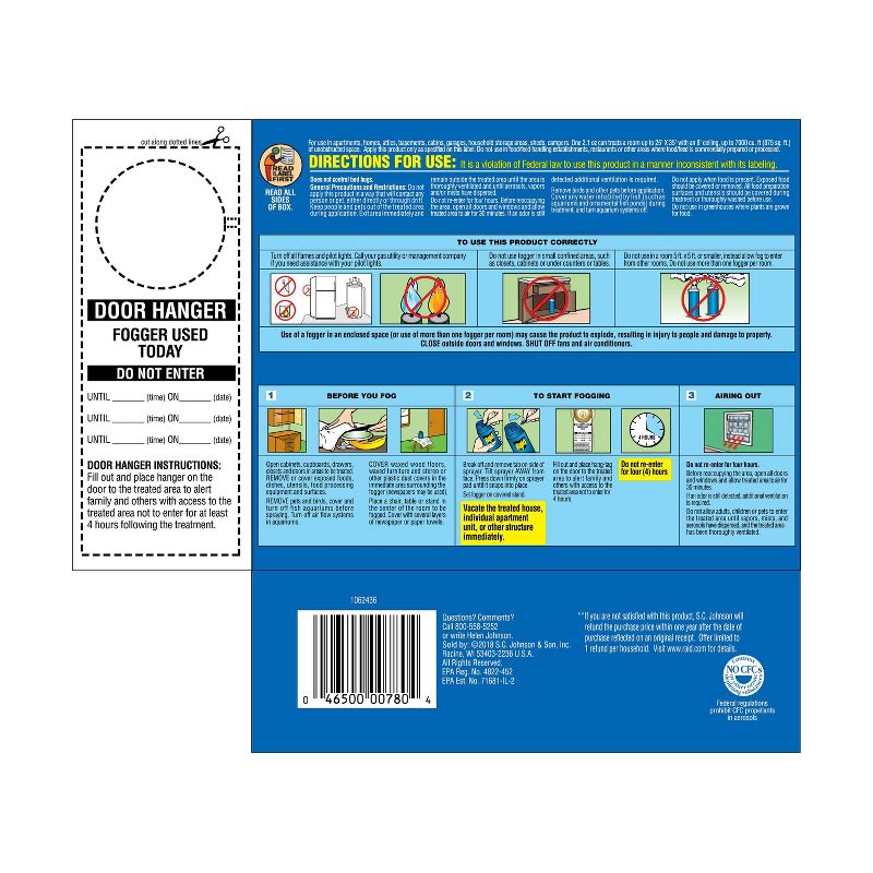 Raid Max Concentrated Deep Reach Fogger - 6.3oz/3ct