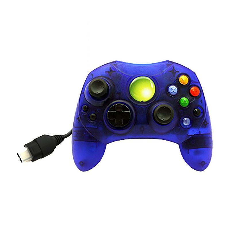 TTX Tech 6 Feet Wired Controller Compatible with Microsoft Xbox System Clear Blue