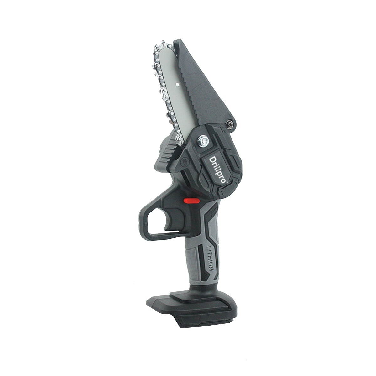 4 Inch Electric Chain Saw Portable One-hand Saw Wood Cutter for Makita 18V Battery-Grey