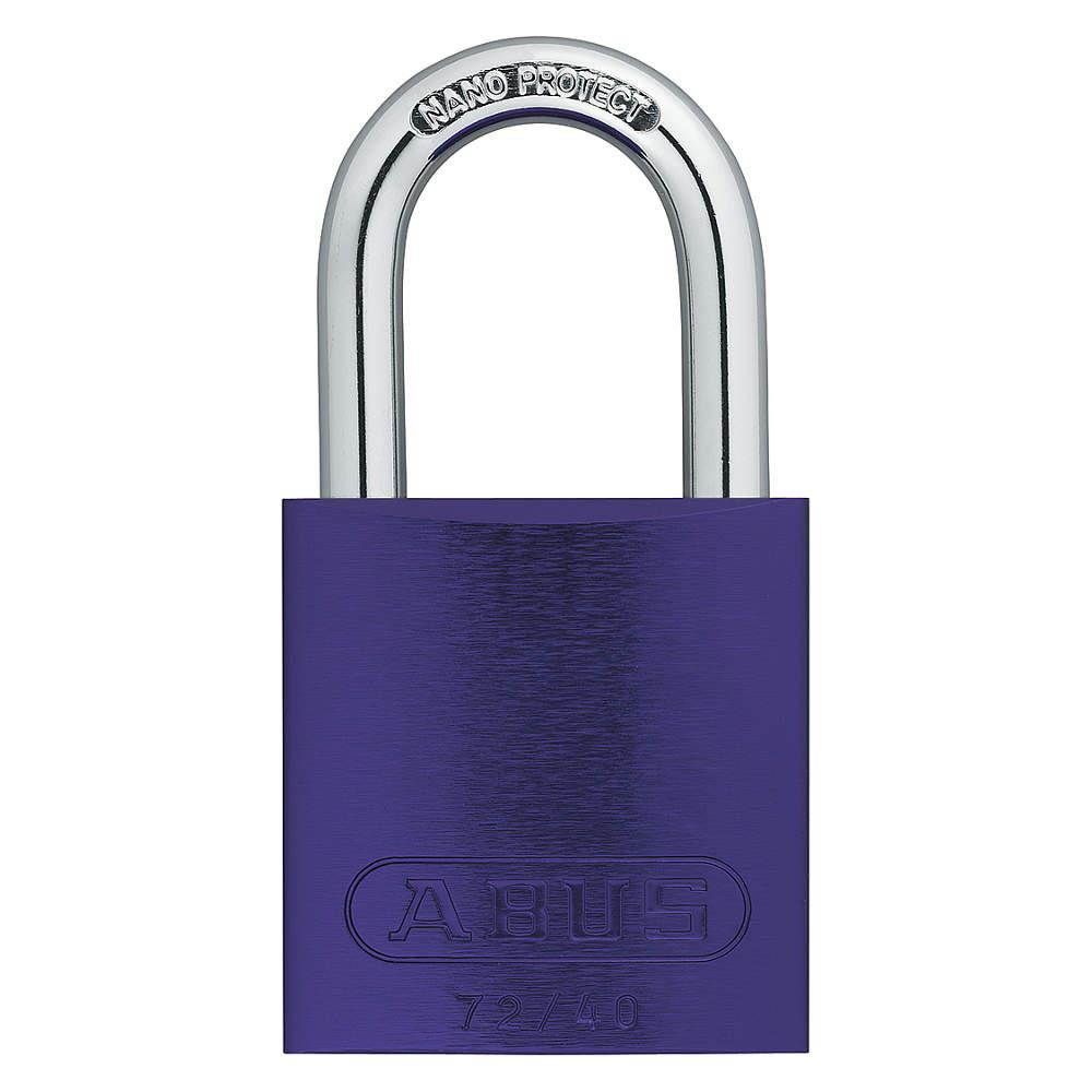ABUS 72/40 KAx12 Purple Lockout Padlock,KA,Purple,1-1/2"H,PK12