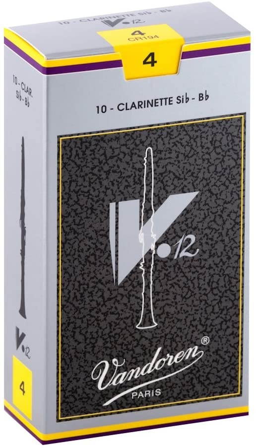 Vandoren 10 Bb Clarinet V12 #4 Reeds