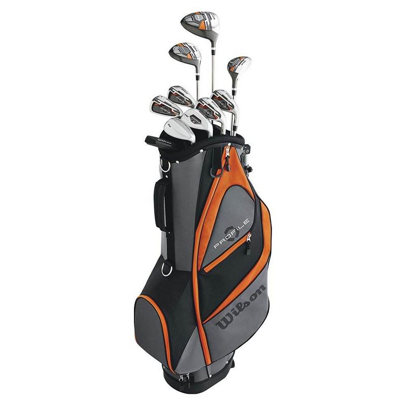 Wilson Womens Left Handed Complete Golf Club Set, Gray Mint & Wheeled Case