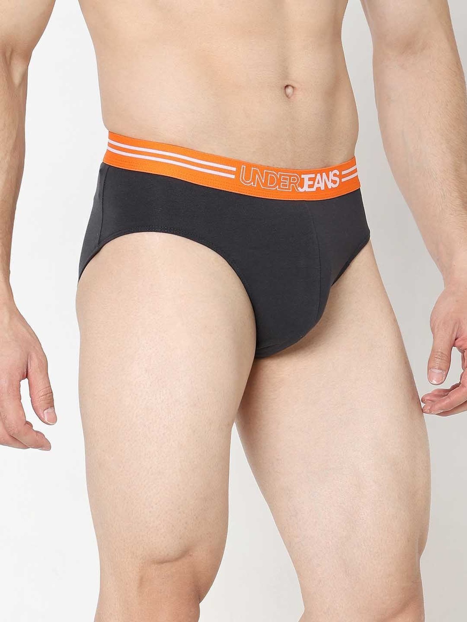 UnderJeans by Spykar Dark Navy Regular Fit Briefs