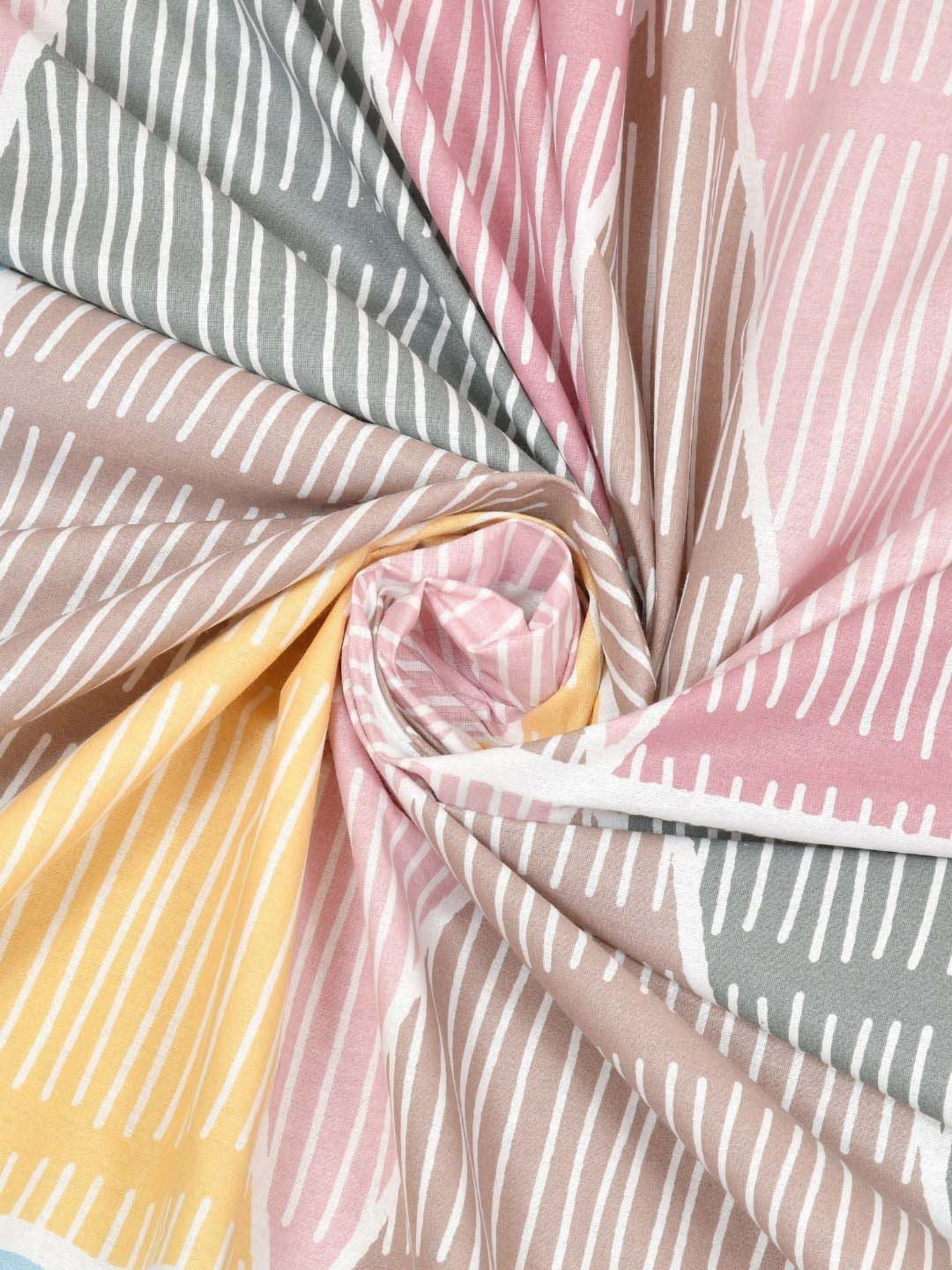 Maspar Purple 100% Cotton 200 TC Bed Sheet Set