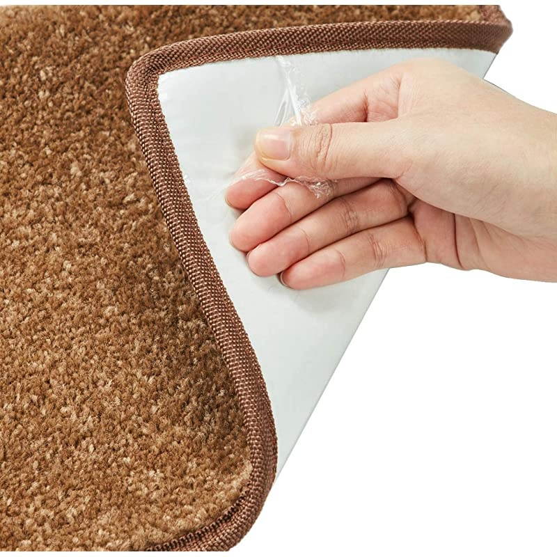 Landing Carpet NonSlip Matching Mat for s Indoor Rug SelfAdhesive Easy Installation Pet Child Friendly Skid Resistant Washable Brown 2 x 3