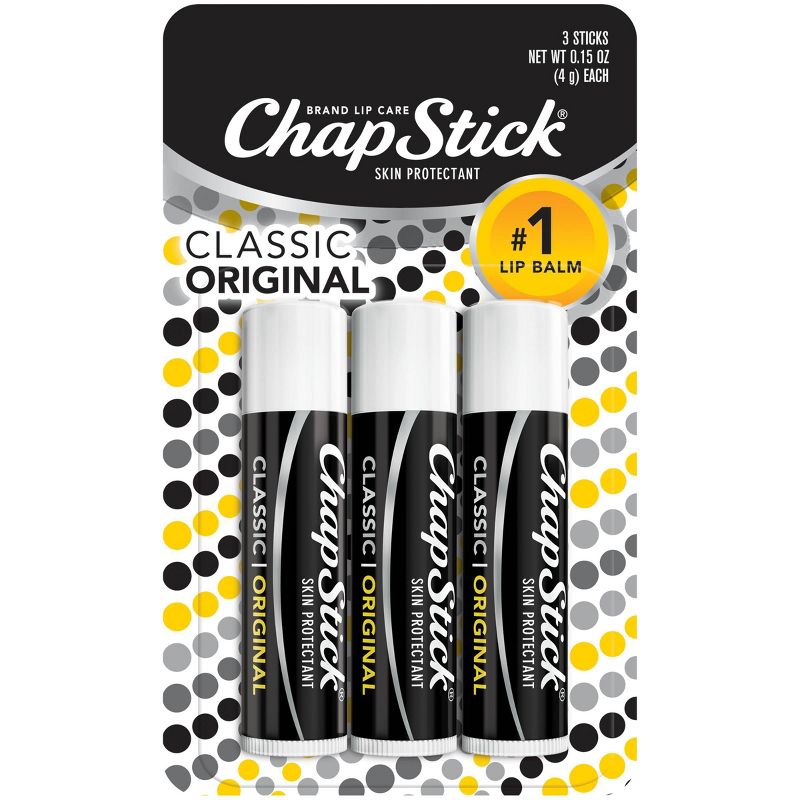 Chapstick Classic Lip Balm - Original - 3ct/0.45oz