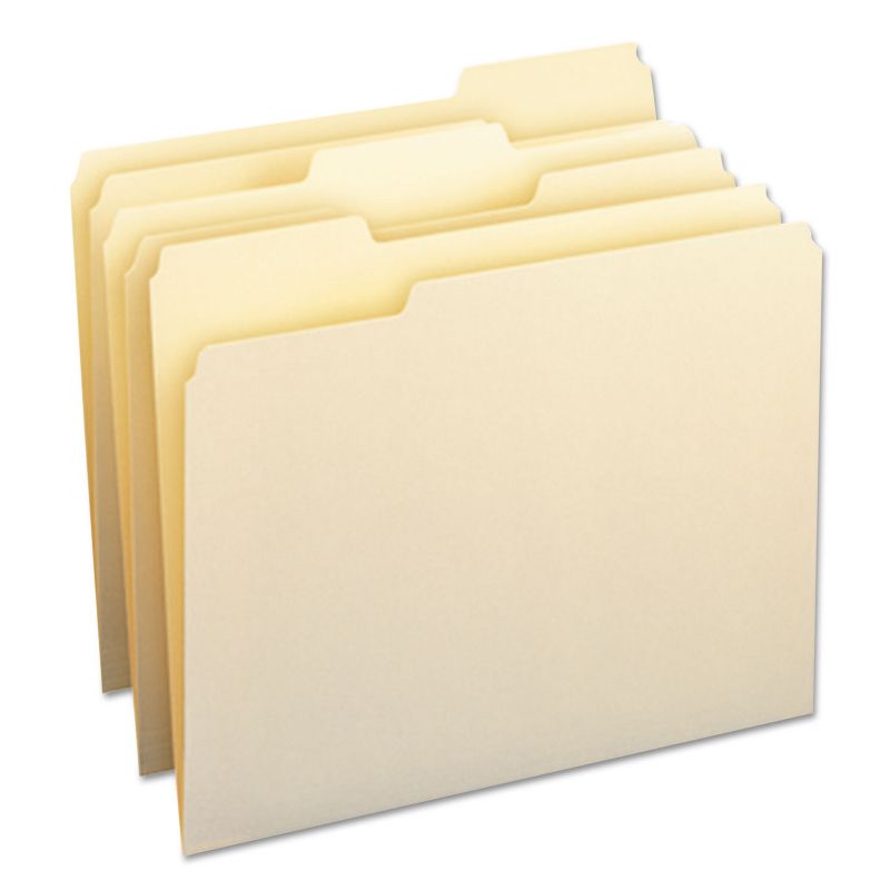 Smead File Folders 1/3 Cut Assorted One-Ply Top Tab Letter Manila 24/Pack 11928