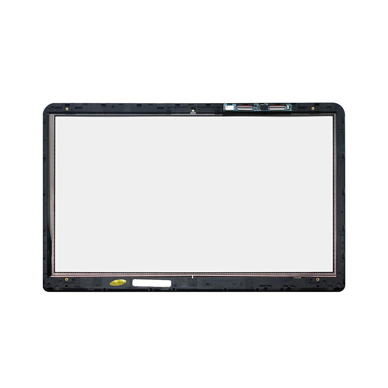 15.6 inch Replacement Touch Screen Digitizer Front Glass Panel + Bezel For HP ENVY X360 15-w050nw 15-w054nw 15-w072nw 15-w090nb 15-w092nb (With Touch Control Board)
