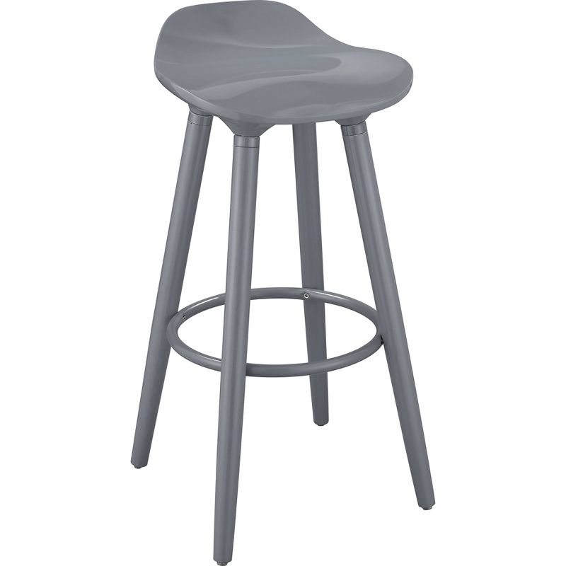 Caroline Barstool Gray - ELLE DECOR