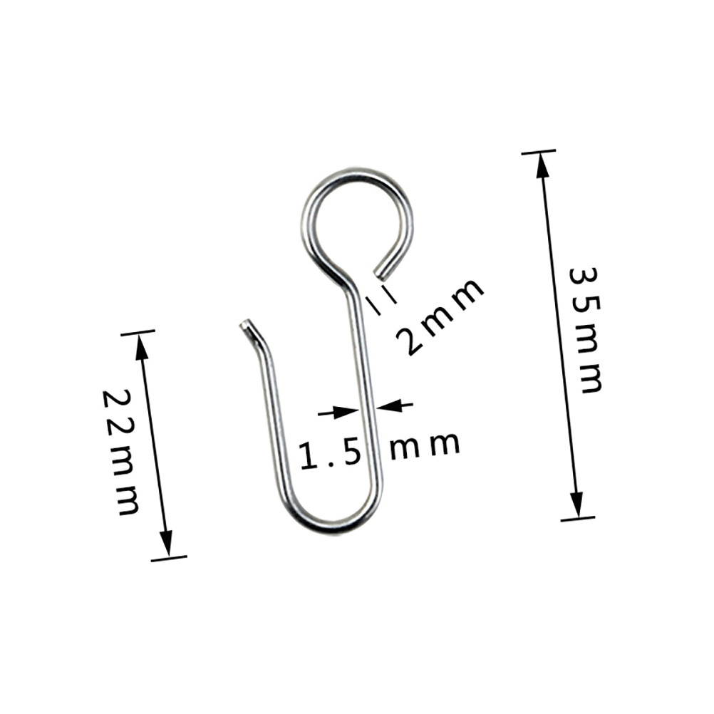 999666Newegg-reoetmall-US120Pcs Durable Practical Creative Simple Curtain Hooks Sunshade Curtain Hooks for Home