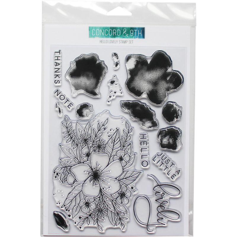 Concord & 9th Clear Stamps 6"X8"-Hello Lovely