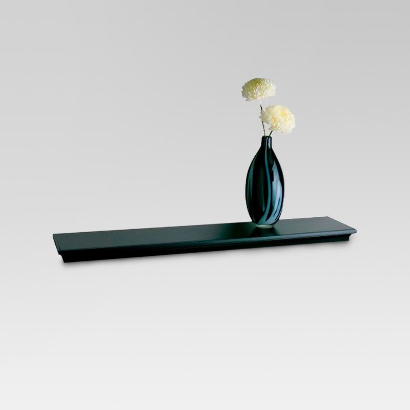 36" x 7.7" Traditional Wall Shelf Black - Threshold™