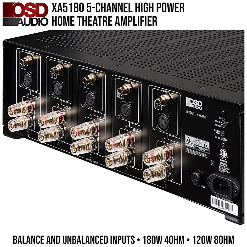 240W 5Channel Home Theater Amplifier Digital Class H System XA5180