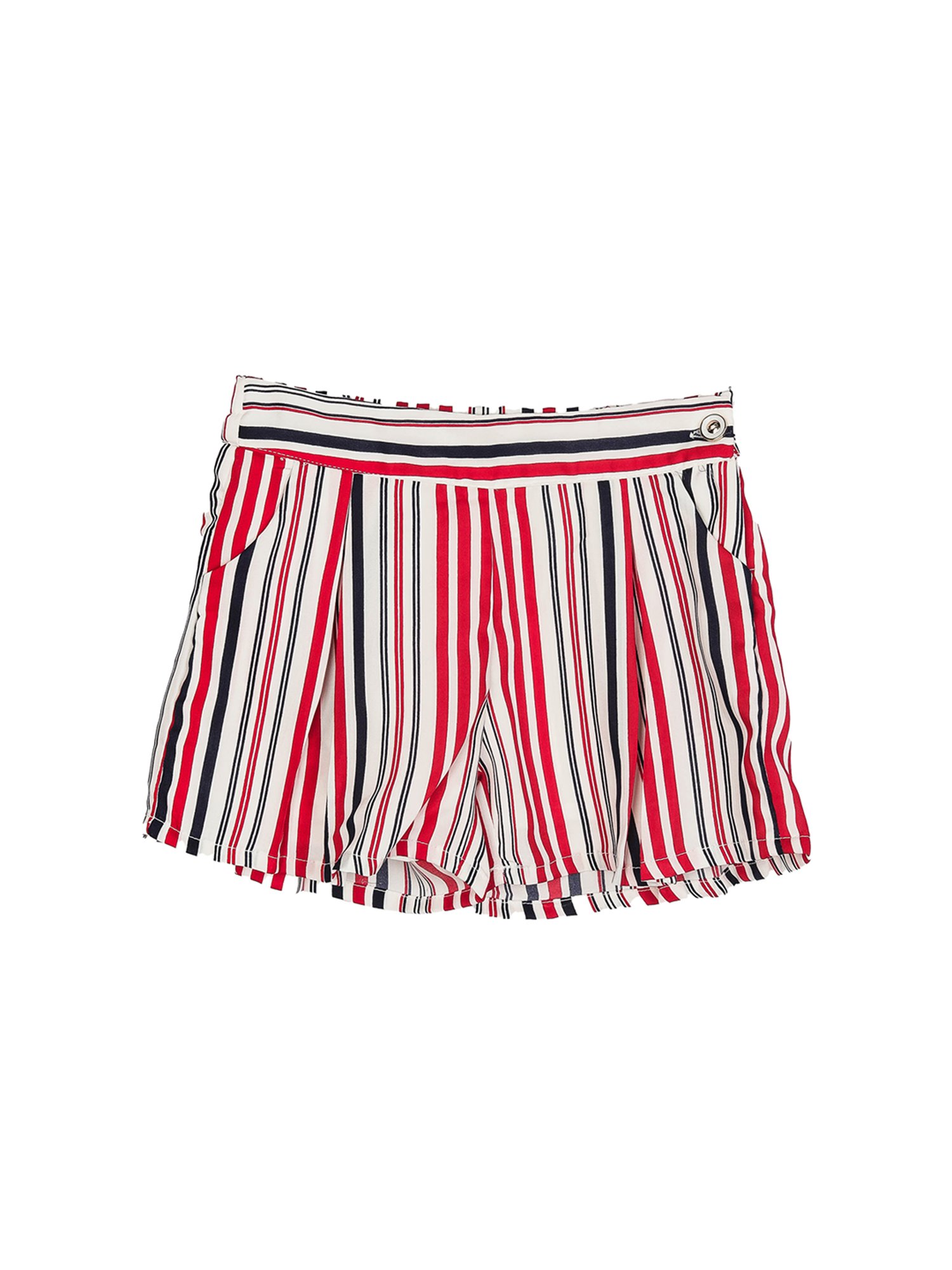 Peppermint Kids Multicolor Striped Top With Shorts