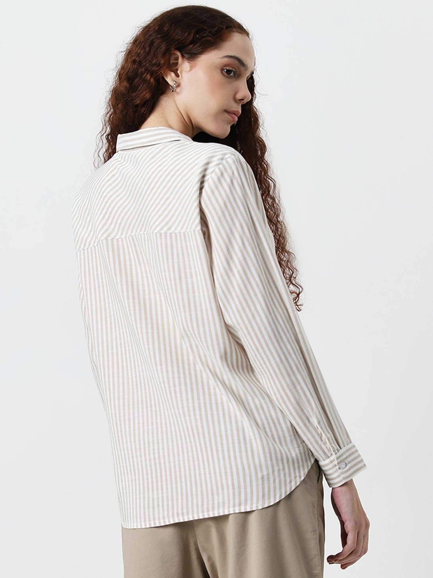 Annabelle by Pantaloons Black Polka Dots Shirt