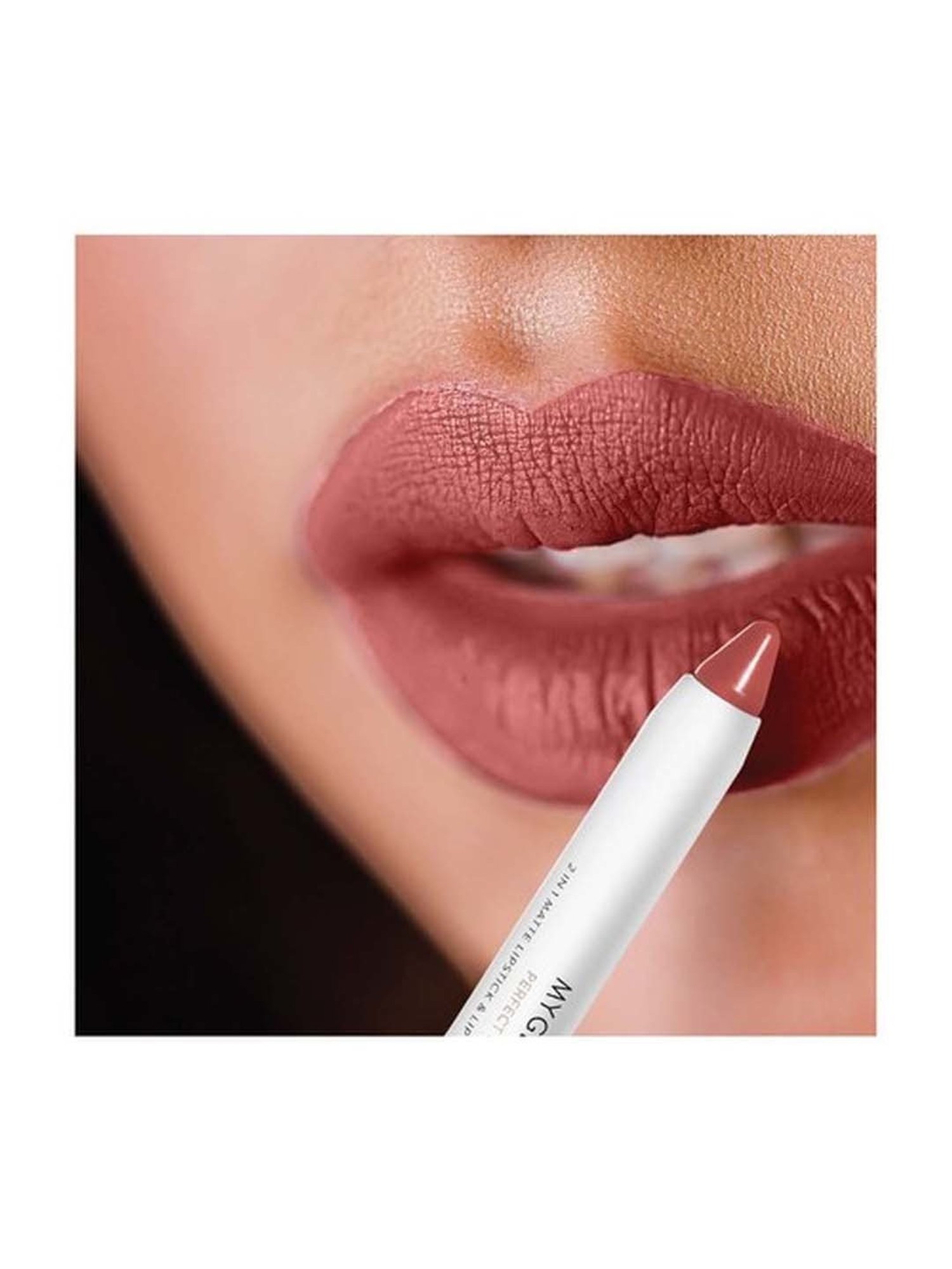 MyGlamm Perfect Curves Matte Lip Crayon Spice It Up - 3.7 gm