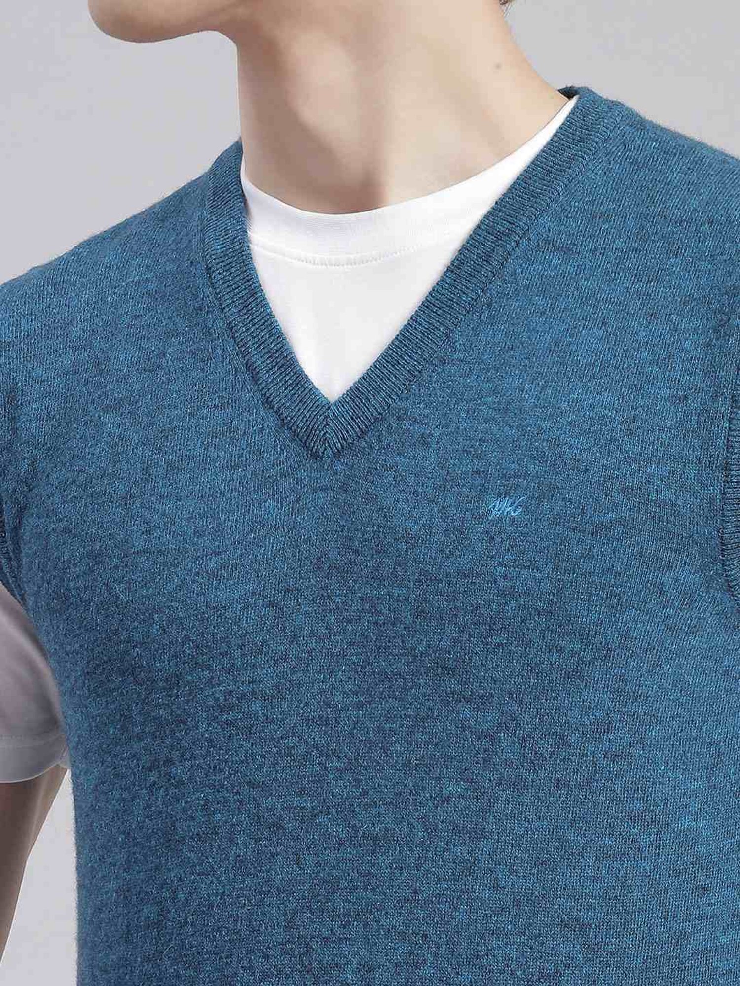 Monte Carlo Blue Regular Fit Sweater