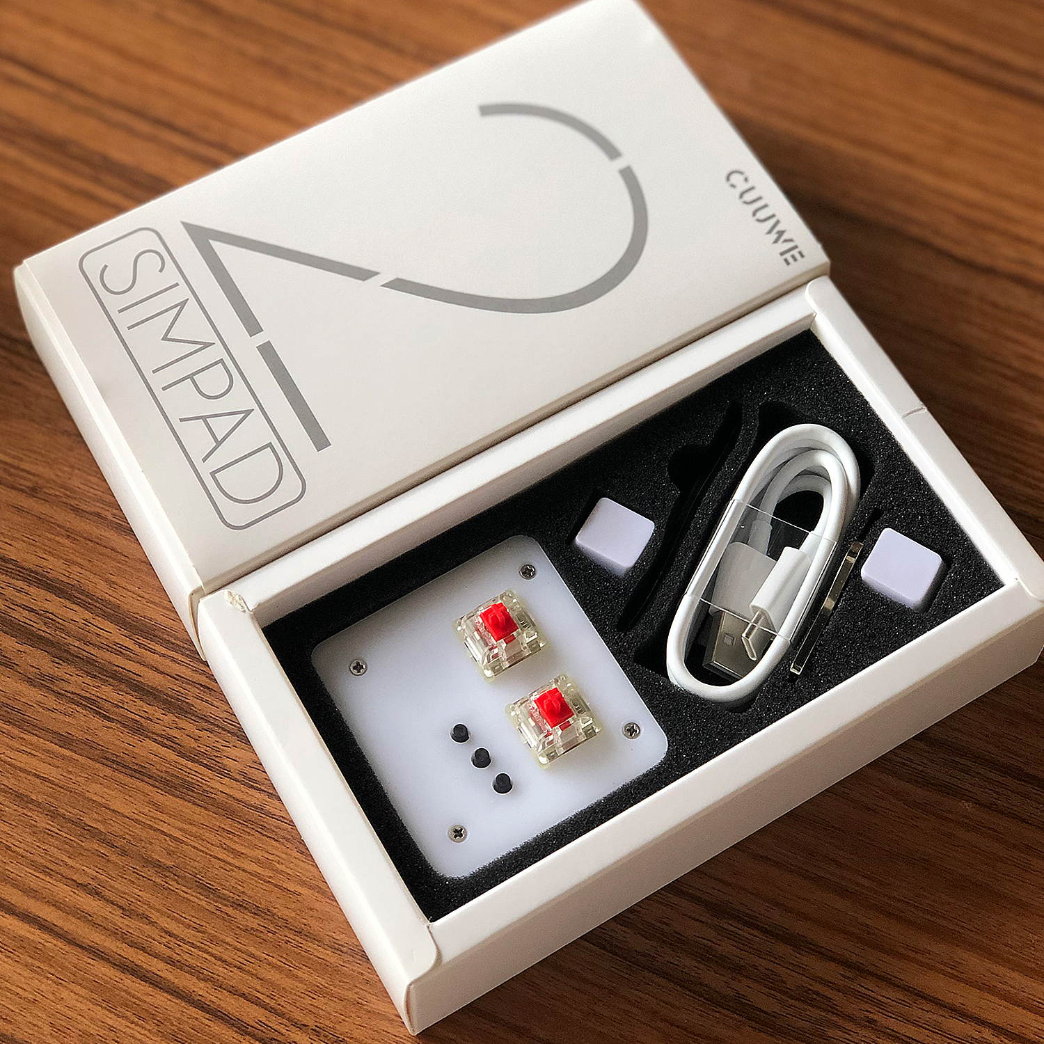 CUUWE SimPad Mini Keyboard Touch Wheel Axle Tester Gaming Keypad Osu support Cheery Mx Red Switch Gaming Mechanical Keyboard game player