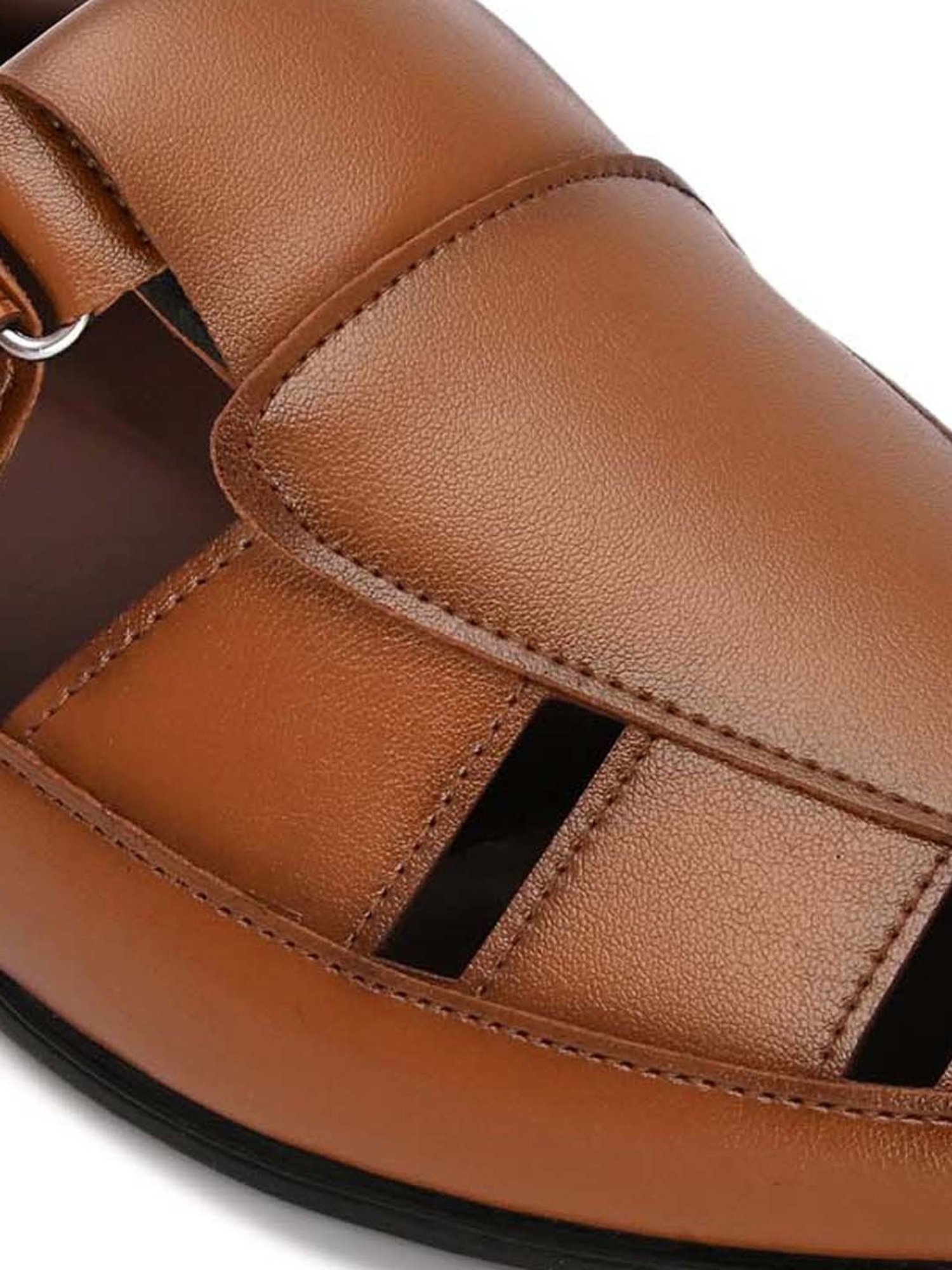 Hydes N Hues Men's Tan Fisherman Sandals