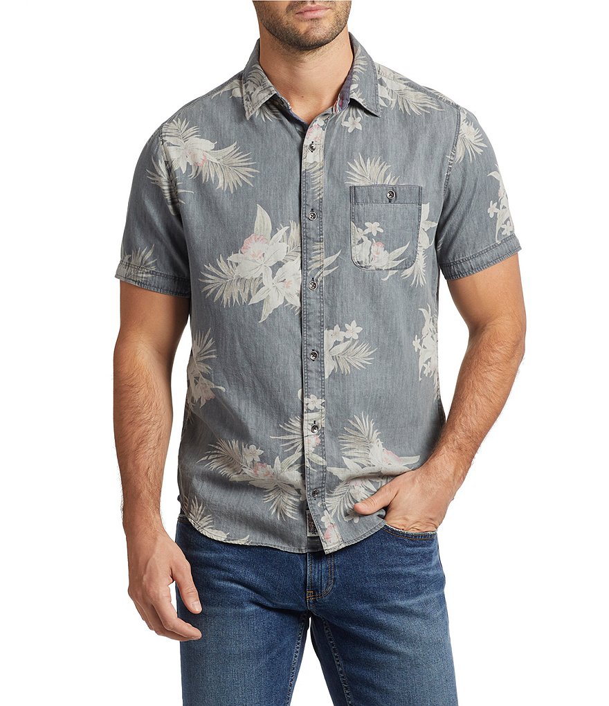 Flag and Anthem Kenly Vintage Floral Short-Sleeve Woven Shirt