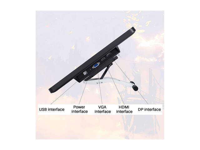 Huion Kamvas Pro 22(2019) Drawing Monitor Pen Display 21.5 Inch IPS Graphic Tablets with Screen, Full-Laminated Technology, 8192 Battery-Free Pen