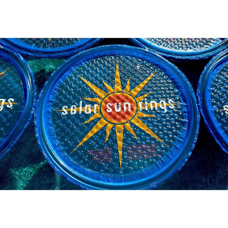 Solar Sun Rings UV Resistant Above Ground Inground Swimming Pool Hot Tub Spa Heating Accessory Circular Heater Solar Cover, SSRA, Sunburst