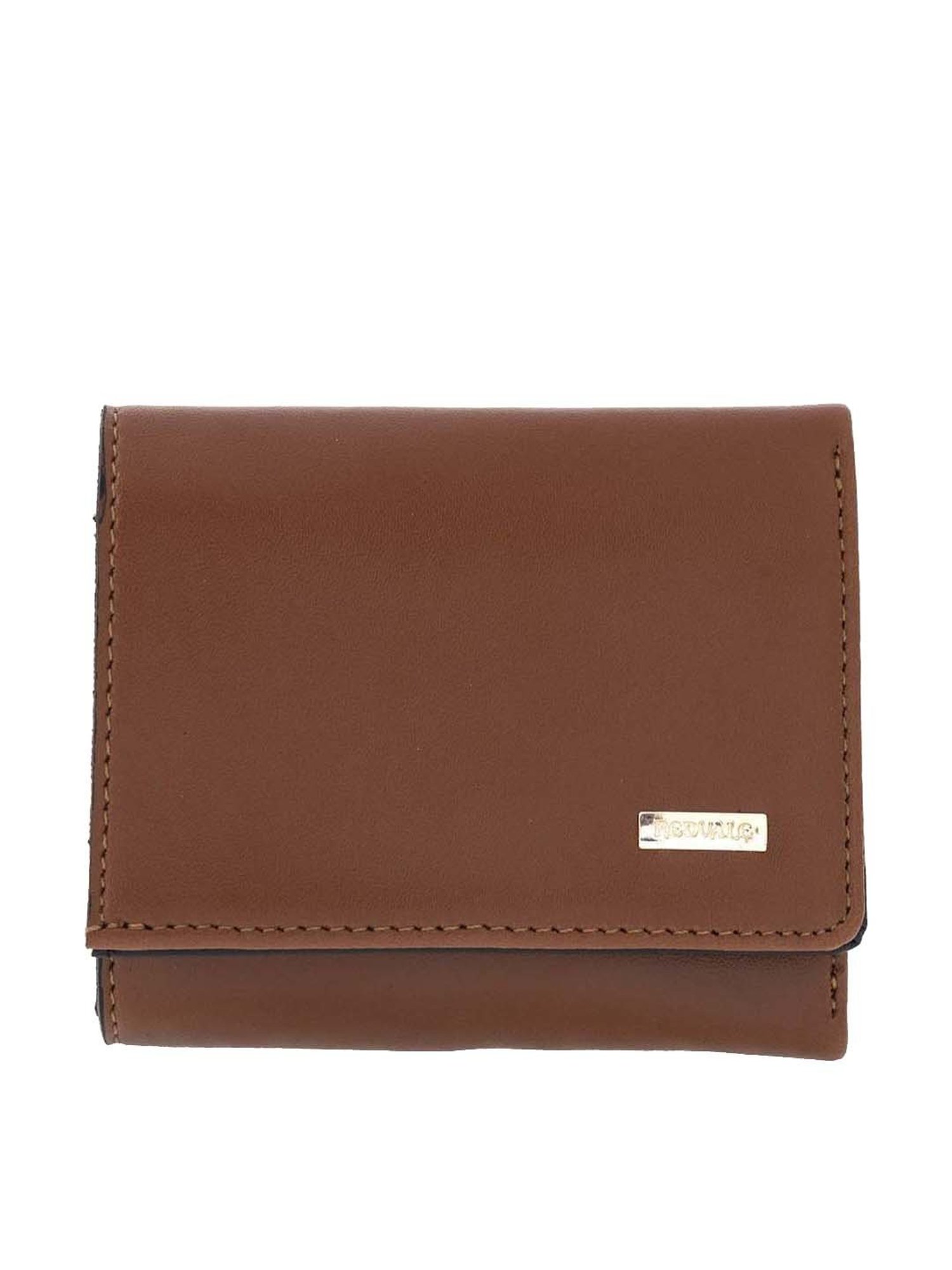 REDVALE Tan Casual Tri-Fold Wallet for Men