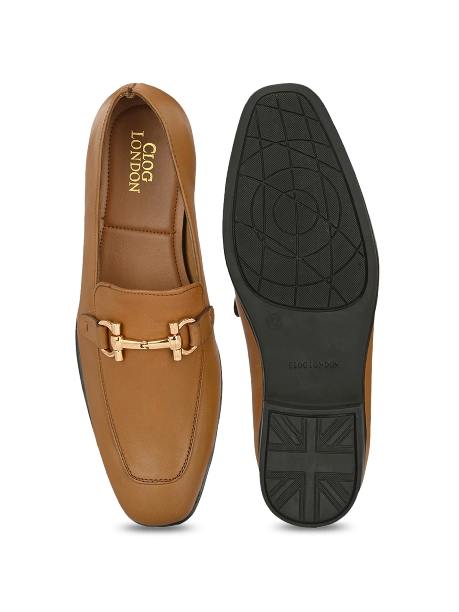 Clog London Men's Tan Formal Loafers