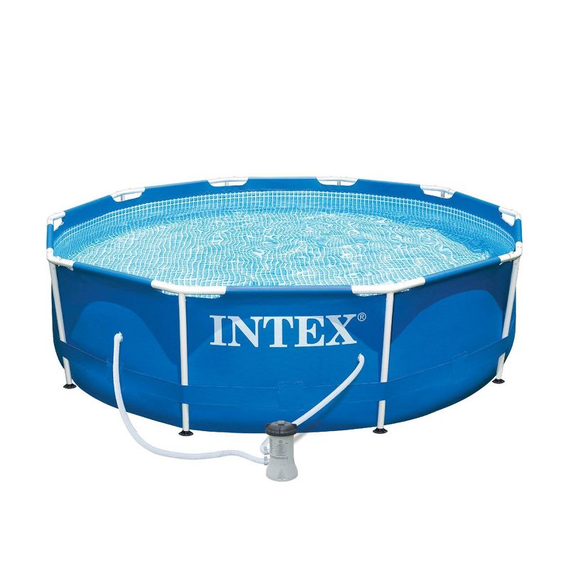 Intex 10ft x 30in Pool with Filter Pump, Filter Cartridges and Phosphate Remover