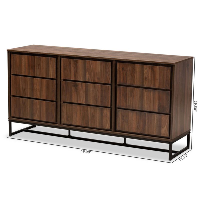 Carmel Sideboard Dark Brown/Black - Chique