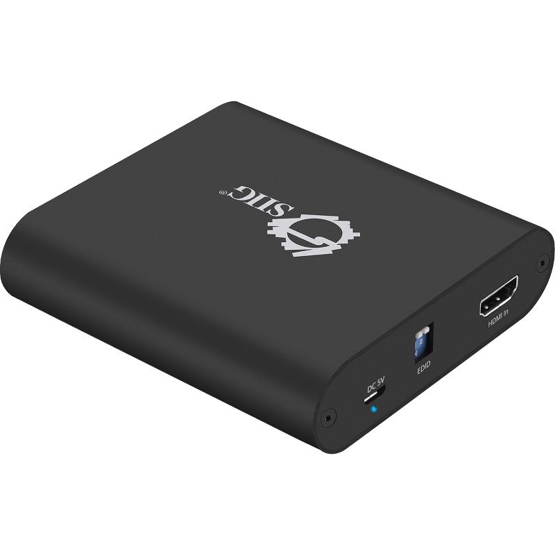 SIIG HDMI 2.0 to DisplayPort 1.2 Converter - 4Kx2K 60Hz - Functions: Signal Conversion - 3840 x 2160 - DisplayPort - USB - Audio Line Out