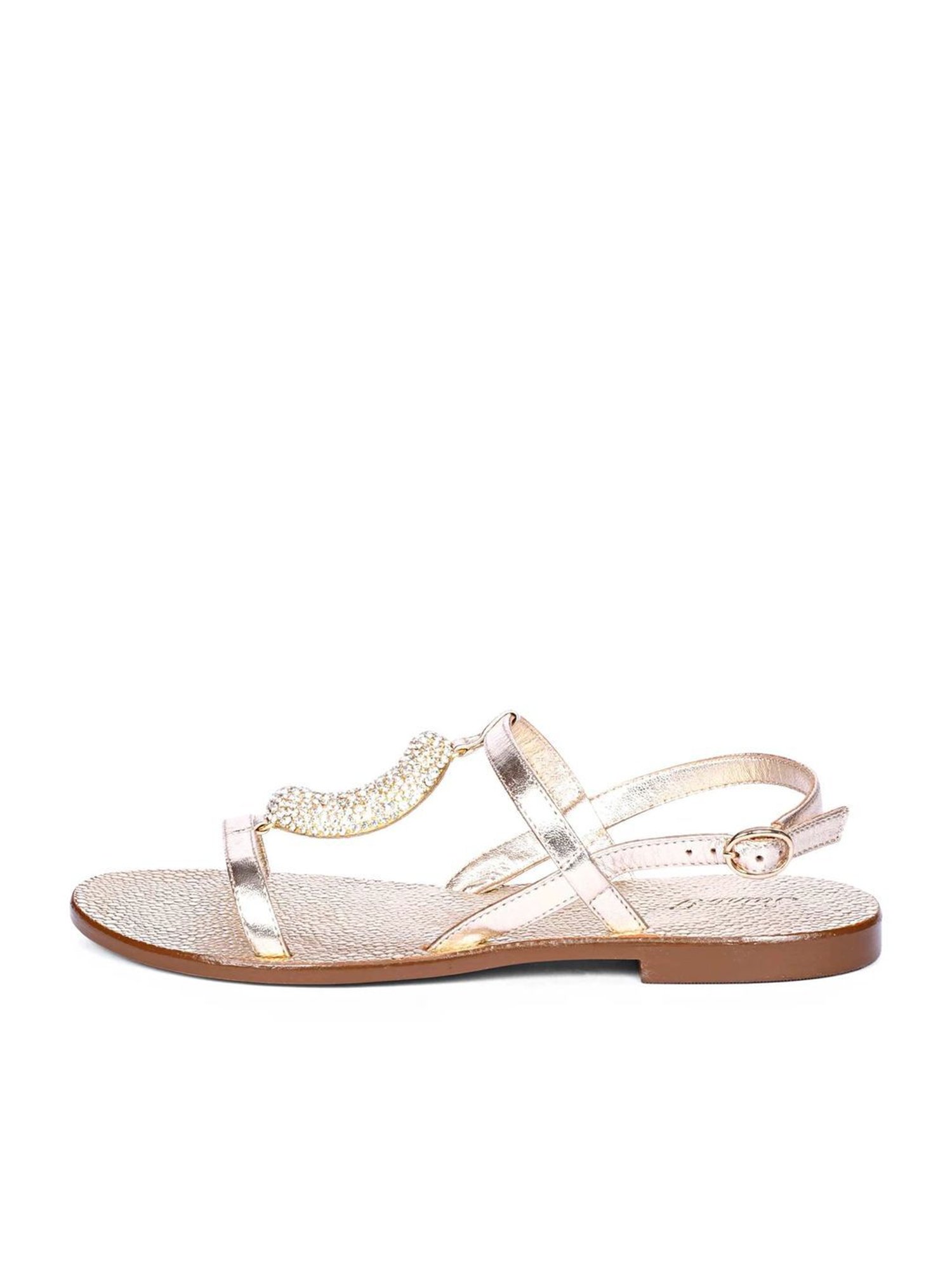 Saint G Women's Daisy Gold Back Strap Sandals