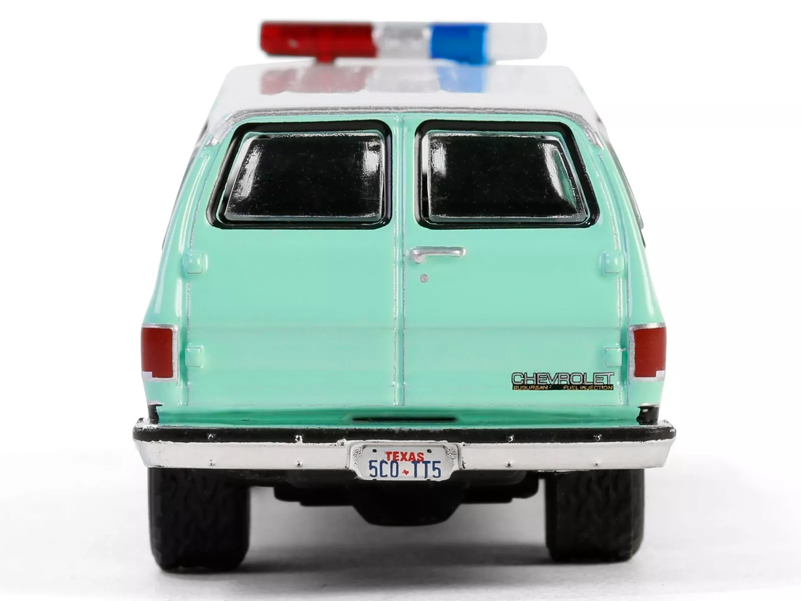 1990 Chevrolet Suburban K20 Scottsdale "United States Border Patrol" Light Green with White Top "Hobby Exclusive" Series 1/64 Diecast Model Car by Greenlight