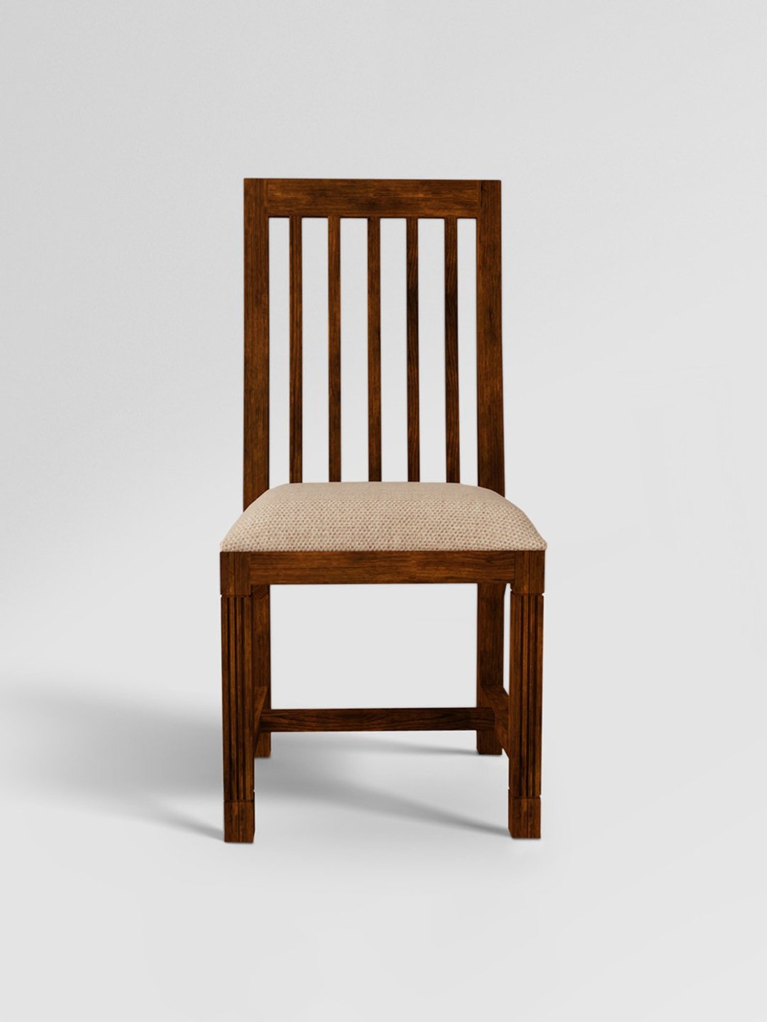 Durian Elanor Modern Brown & Beige Premium Leatherette Dining Chair