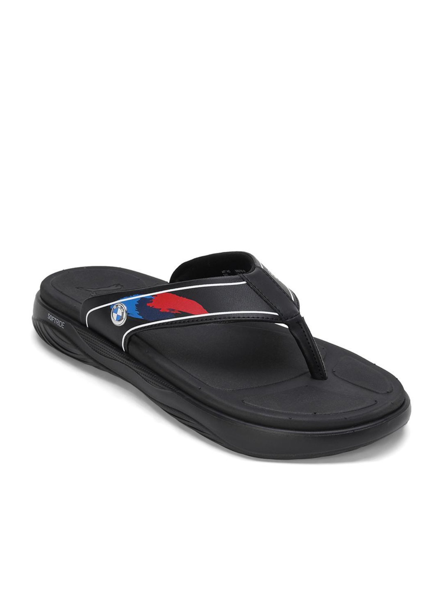 Puma Men's BMW MMS Softride Seave Black Flip Flops