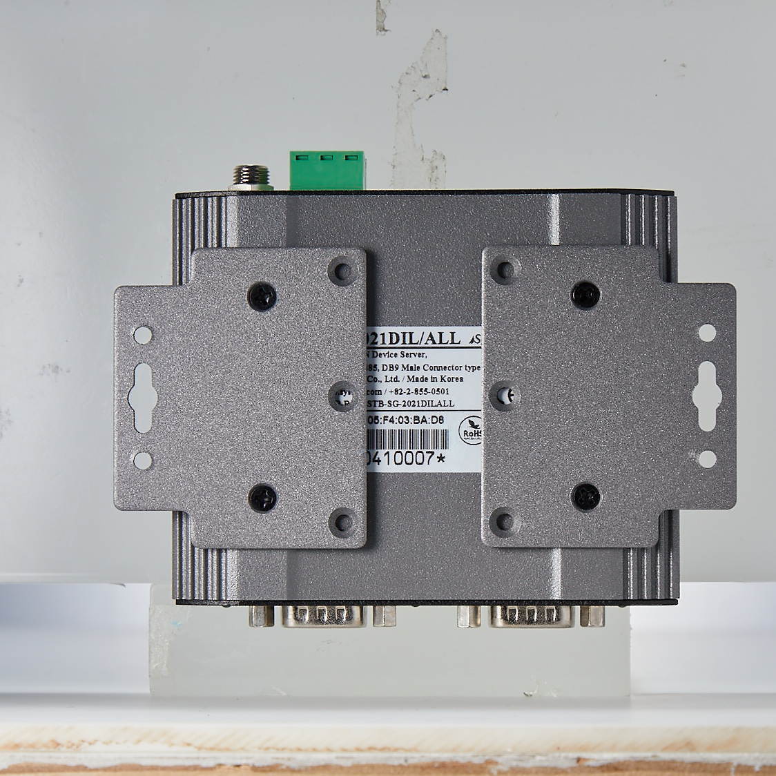 SystemBase - Serial(RS232/422/485) to Ethernet 2Ports Industrial Grade Device Server, DB9 Male Connector, Supports Modbus RTU/ASCII (SG-2021DIL/ALL)