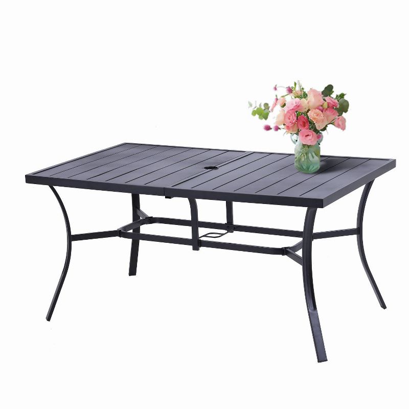 7pc Classic Outdoor Patio Dining Set Gray Wash - Saracina Home