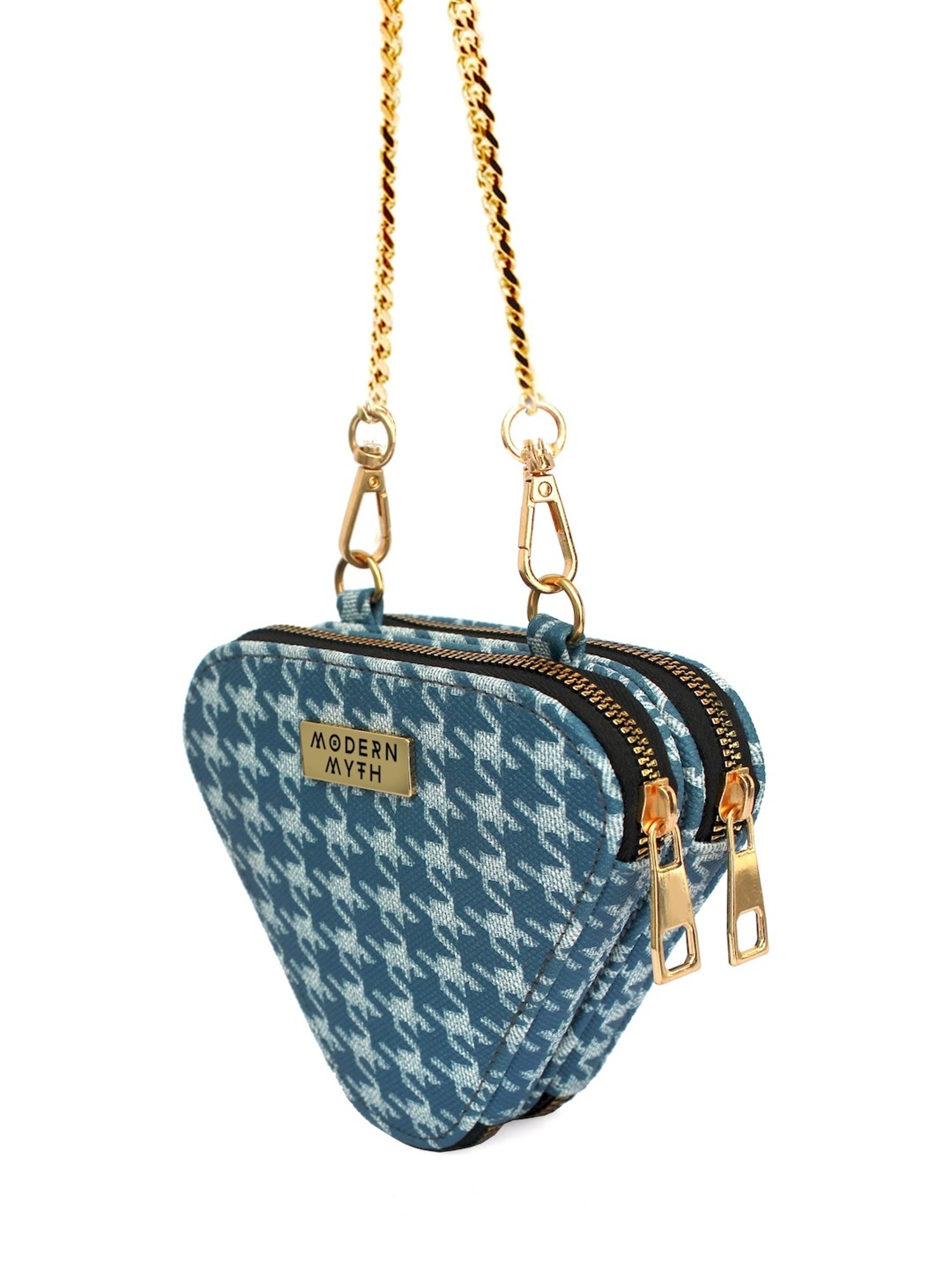 Modern Myth Trio Blue Printed Small Mini Cross Body Bag