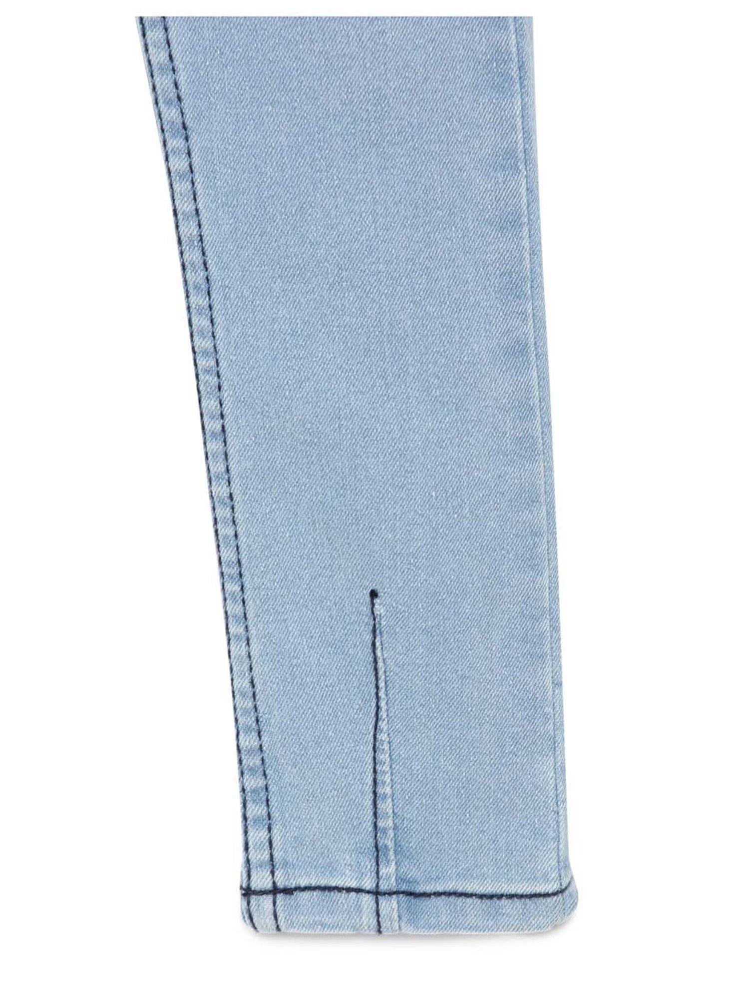 Under Fourteen Only Girls Blue Embroidered Jeans