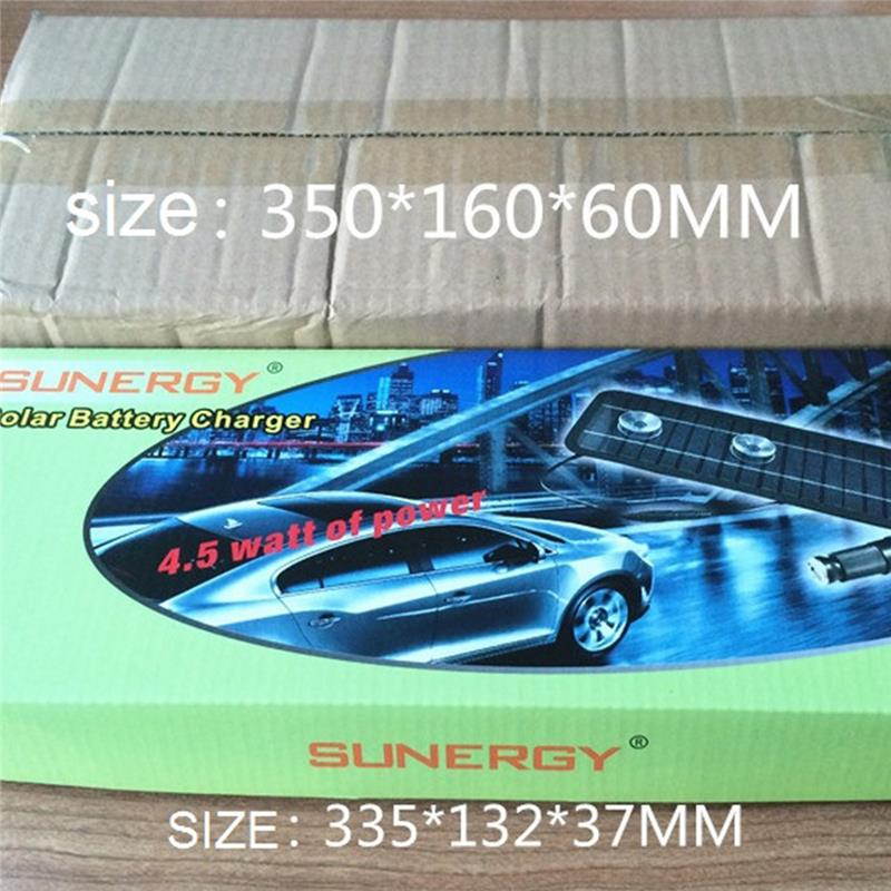 Multifunction solar car charger car battery conservation 12V4.5W angel can charge mobile charging treasure