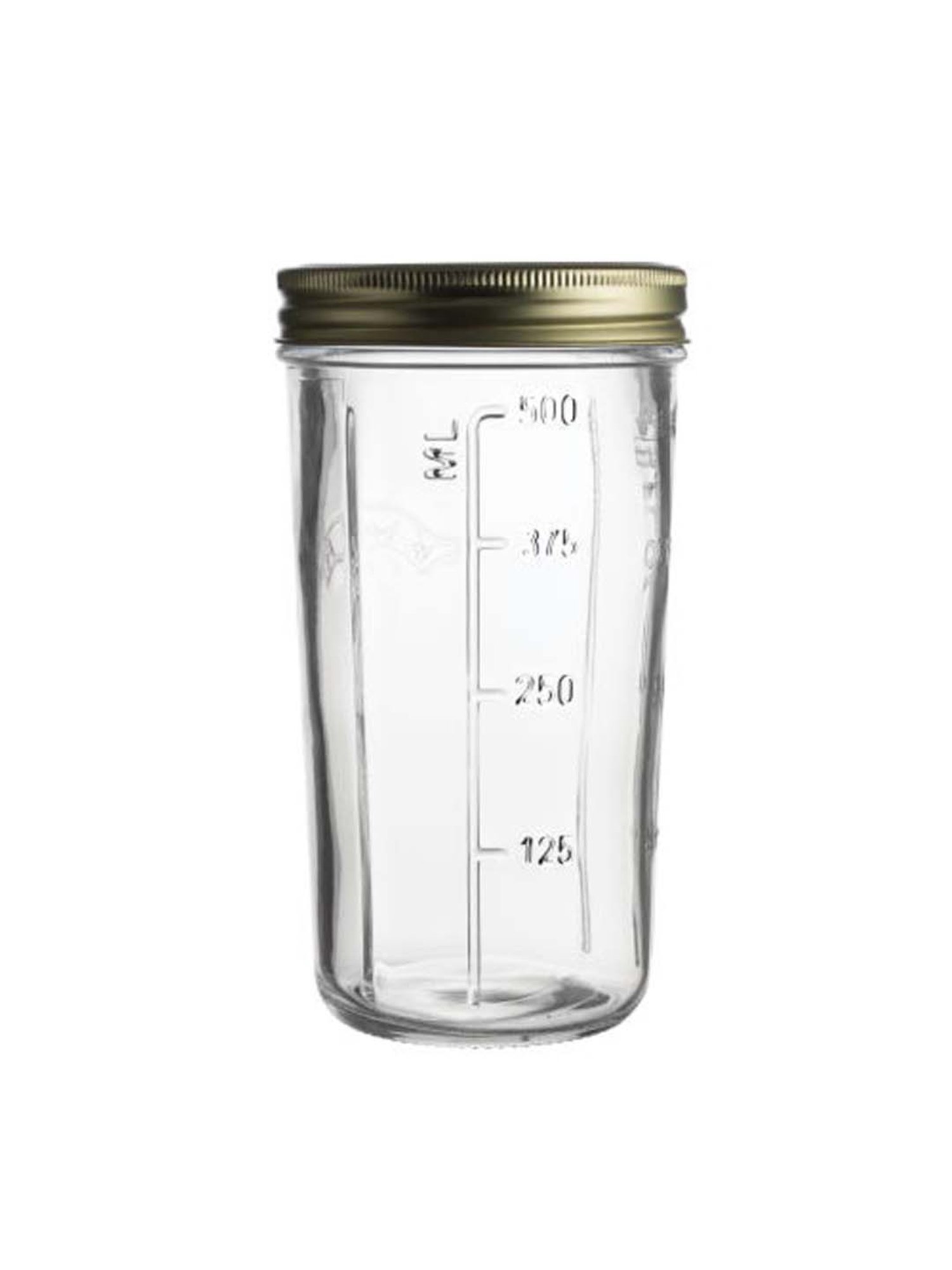 Kilner Transparent & Golden 11 cm Mouth Preserve Jar (0.5 L) - Set of 1