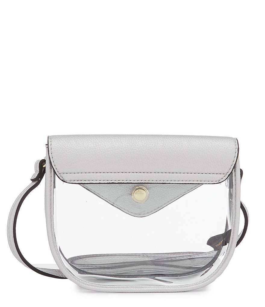 Kate Landry Saddle Clear Stadium Crossbody Bag