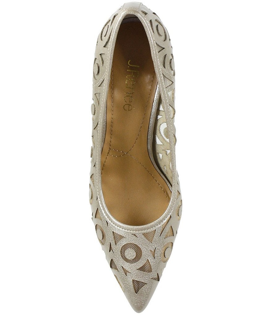 J. Renee Jameena Patent Laser Cut Pumps