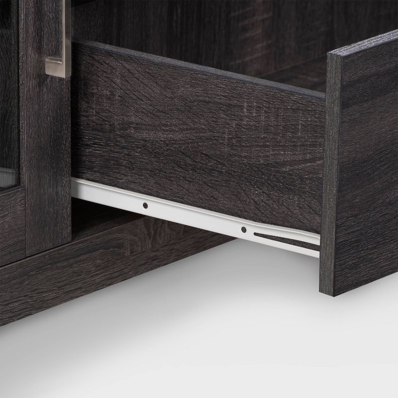 Hollywood TV Cabinet with Drawers For TV's up to 80" Dark Gray - CorLiving