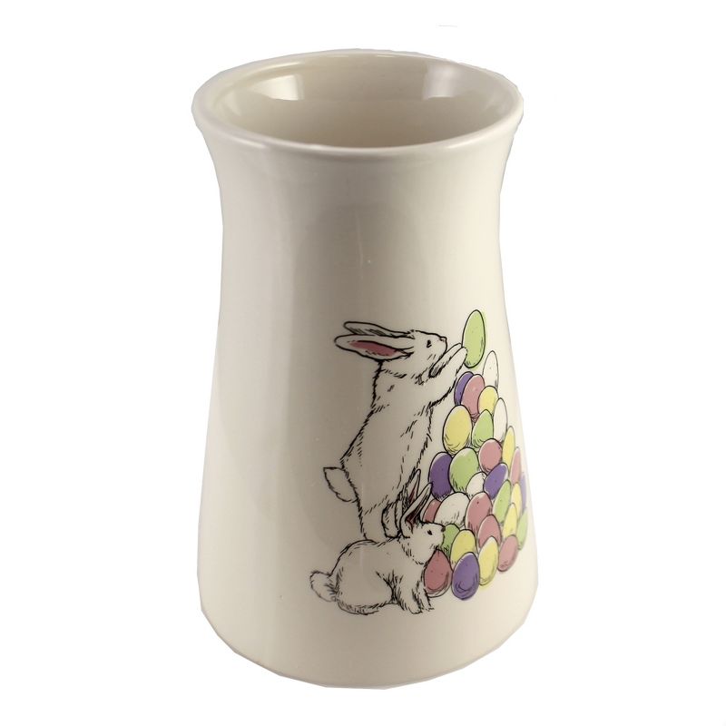 Blue Rose Polish Pottery Lilac Garden Small Bud Vase