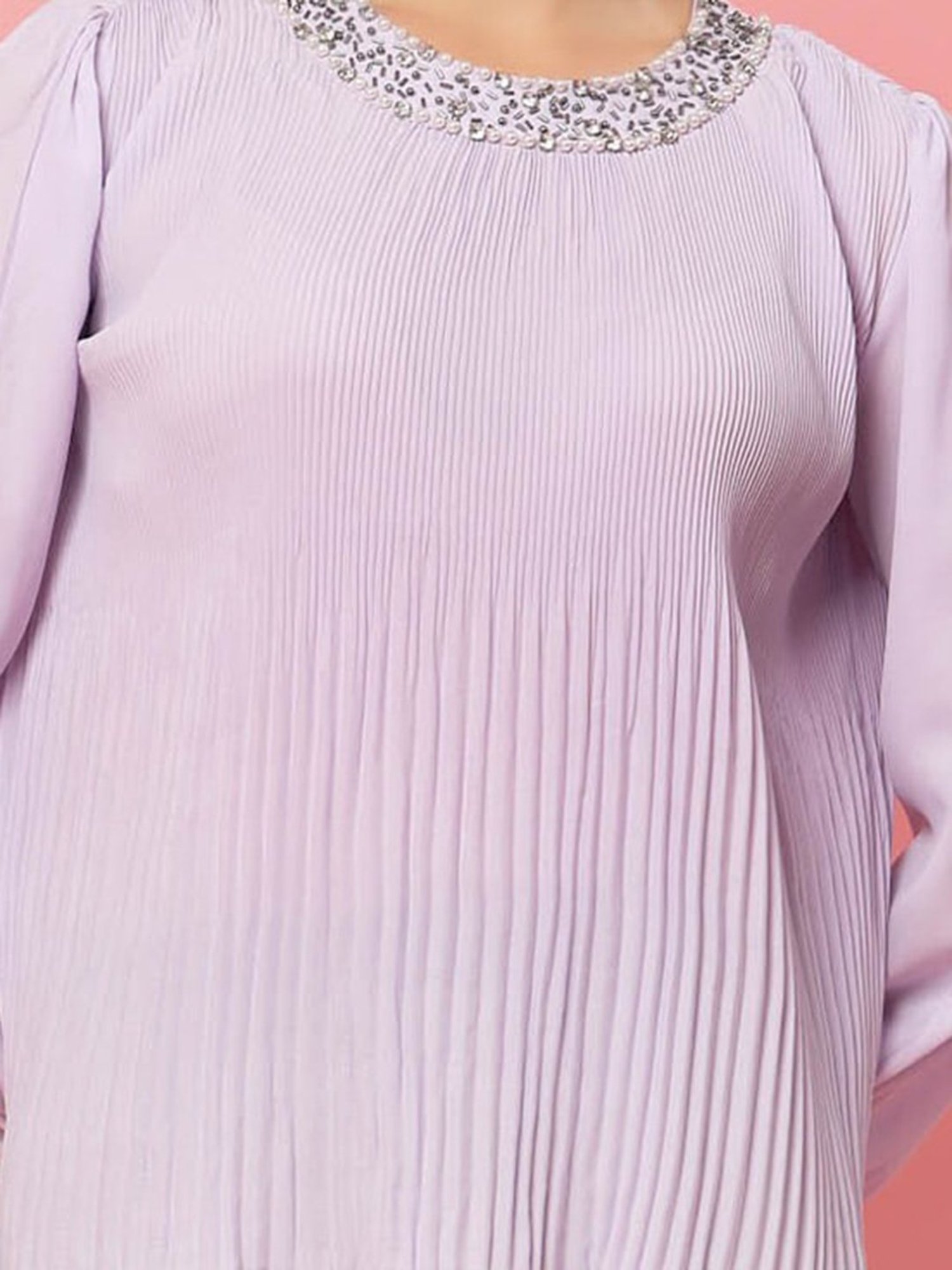 Melon by PlusS Lavender Embellished Top