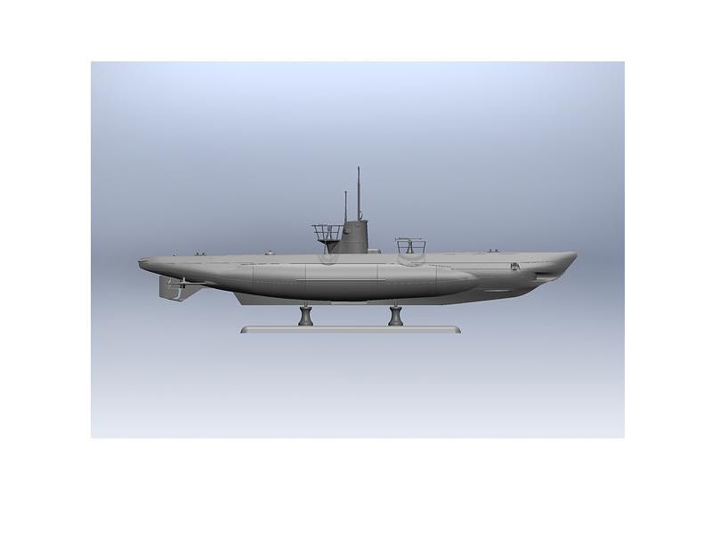 ICM Models S.010 German U-Boat Type IIB 1943 Submarine 1/144 Scale Model Kit